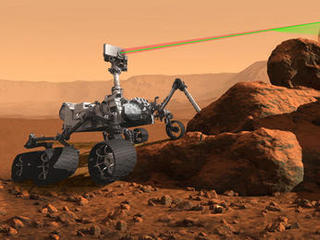 An artist's rendering of the SuperCam instrument aboard the next generation Mars rover scheduled to visit the Red Planet in 2020.