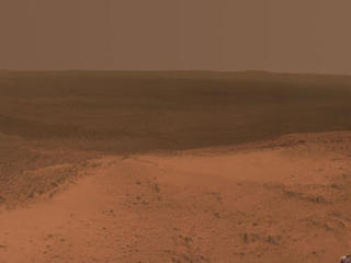 This panorama is the view NASA's Mars Exploration Rover Opportunity gained from the top of the "Cape Tribulation" segment of the rim of Endeavour Crater. The rover reached this point three weeks before the 11th anniversary of its January 2004 landing on Mars.