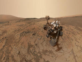 This self-portrait of NASA's Curiosity Mars rover shows the vehicle at the 'Mojave' site, where its drill collected the mission's second taste of Mount Sharp. The scene combines dozens of images taken during January 2015 by the MAHLI camera at the end of the rover's robotic arm.