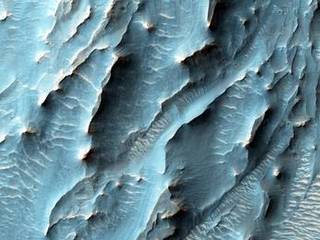 NASA's Mars Reconnaissance Orbiter, nearing the 10th anniversary of its arrival at Mars, used its High Resolution Imaging Science Experiment (HiRISE) camera to obtain this view of an area with unusual texture on the southern floor of Gale Crater.
