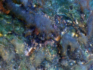 This image covers a region of Mars near Nili Fossae that contains some of the best exposures of ancient bedrock on Mars.