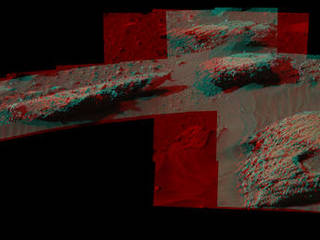 This July 22, 2016, stereo scene from the Mastcam on NASA's Curiosity Mars Rover shows boulders at a site called "Bimbe" on lower Mount Sharp. They contain pebble-size and larger rock fragments. The image appears three dimensional when viewed through red-blue glasses with the red lens on the left.