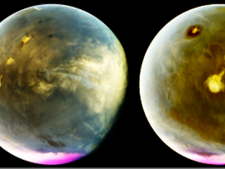 Images from MAVEN's Imaging UltraViolet Spectrograph were  used to make this movie of rapid cloud formation on Mars on July 9-10, 2016