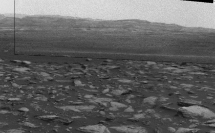 This sequence of images shows a dust-carrying whirlwind, called a dust devil, scooting across ground inside Gale Crater, as observed on the local summer afternoon of NASA's  Curiosity Mars Rover's 1,597th Martian day, or sol (Feb. 1, 2017). Timing is accelerated in this animation.