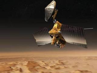 Artist's concept of Mars Reconnaissance Orbiter.