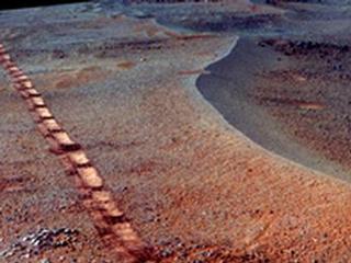 The Pancam on NASA's Opportunity Mars rover imaged this small, relatively fresh crater in April 2017, during the 45th anniversary of the Apollo 16 mission to the moon. The rover team chose to call it "Orion Crater," after the Apollo 16 lunar module. The scene is presented here in enhanced color.